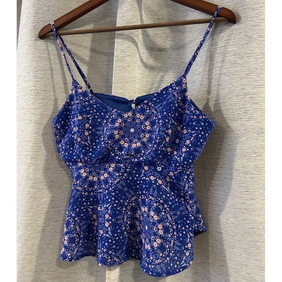 Vintage Y2K Charlotte Russe Floral Festival Flowy‎ Tank Top Size Medium USA - Picture 2 of 5